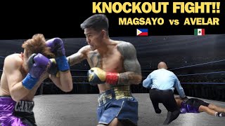 MARK MAGSAYO vs ISAAC AVELAR  KNOCKOUT FIGHT  SUPER FEATHERWEIGHT FIGHT  DECEMBER 10 2023 [upl. by Urita165]