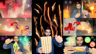 Diwali Crackers Testing 2024 Crazy Fireworks Stash  Yogesh 01 [upl. by Aterg]