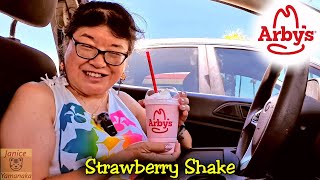 LIMITED TIME Strawberry Shake at Arbys 2024summerseasonings [upl. by Natsuj]