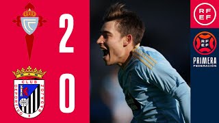 RESUMEN PrimeraFederación  RC Celta de Vigo B 20 CD Badajoz  Grupo 1  Jornada 28 [upl. by Sajet213]