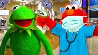 DOCTOR ELMO FIXES KERMIT THE FROGS EYE Finally [upl. by Suinuj876]