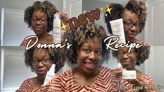 I tried the NEW Donna’s Recipe Whipped Vanilla Cream productsA review on Type 4 hair [upl. by Sudbury]