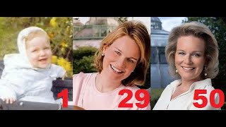 Queen Mathilde from 1 to 50 years old [upl. by Yelsehc]