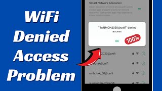 SOLVED✅ WiFi Denied Access Problem 2024 [upl. by Harness263]