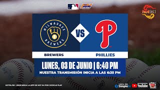 GRANDES LIGAS EN VIVO 03062024  CERVECEROS DE MILWAUKEE VS FILIS DE FILADELFIA ⚾ [upl. by Gilbye510]