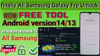 📢BOOM🔥All Samsung FRP Bypass Free Tool One Click Unlock Android version 14131211 [upl. by Hyacinthia]