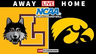 Loyola Chicago vs Iowa  NCAA Womens Basketball Live Scoreboard [upl. by Nilde]