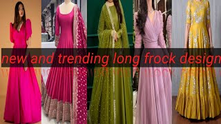 new and trending long frock design anarkali frock ideas [upl. by Nyleuqcaj]