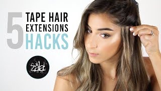 Tape Hair Extensions Hacks for Perfect Blending  ZALA Hair Extensions [upl. by Mihalco121]