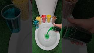 ASMR Various Candy Colors Rainbow Candy in Toilet asmr candy shortsviral [upl. by Ellenij]