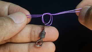 Easy way to tie a swivel palomar knot fishingknot fishinghook fishinghack [upl. by Aserat]