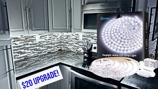 How to Upgrade Your Kitchen with LED Strip Lighting for 20 [upl. by Iarised]