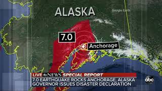 Massive 70 earthquake rocks Anchorage Alaska  Special Report [upl. by Agnew501]