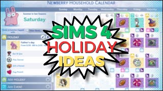 Sims 4 calendar system  Holiday ideas  Calendar mods [upl. by Englis372]