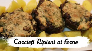 Carciofi ripieni con mollica al forno SENZA FRITTURA [upl. by Holly387]