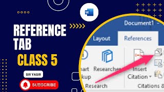 ms word references tab in Pashto  ms word reference tab  reference tab all options use in ms word [upl. by Ahtiekahs408]