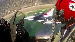 Fly Amongst The Solo Thunder  USAF Thunderbirds [upl. by Oisacin]