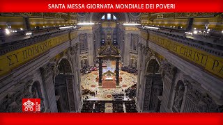 19 novembre 2023 Santa Messa Giornata Mondiale dei Poveri  Papa Francesco [upl. by Shena453]