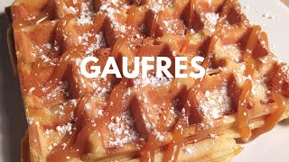 Recette de gaufres légères et moelleuses [upl. by Eyk751]