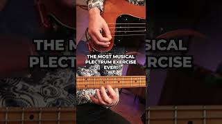 the most musical exercise ever WITH A PICK 😉 shorts bassguitar basslessons [upl. by Rozele]