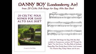 “Danny Boy Londonderry Air” for easy alto sax duet [upl. by Alain908]