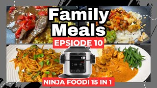 NINJA FOODI 15 in 1  FAMILY MEALS WE ATE THIS WEEK EPISODE 8 SearSauté Pressure Cook Air Fry [upl. by Aynotan]