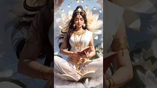 Short story of godess sarasvati GoddessSaraswati HinduMythology [upl. by Westney999]