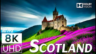 SCOTLAND  Scenic Relaxation Film With Inspiring Cinematic Music  8K 60fps Video Ultra HD [upl. by Machute530]