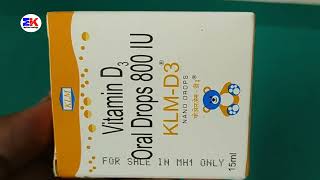 KLM D3 Nano Drops  Vitamin D3 Drops  Vitamin D3 800 IU Drops  KLM D3 Nano Drops Uses Benefits [upl. by Gussi119]