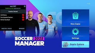 SM 25 mod apk v112 unlimited money  premium  full facility  national team unlocked [upl. by Bluma]