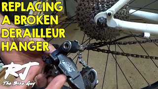 Replacing Broken Derailleur Hanger [upl. by Ashlen328]