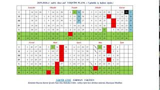 20192020 ci tədris ili 5 günlük iş həftəsi üçün təqvim planı [upl. by Presber]