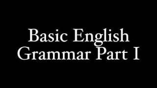 Basic English Grammar For Learning Latin Part I [upl. by Koehler]