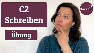 C2  Modul Schreiben Übung und Prüfungsvorbereitung Sätze umformulieren [upl. by Monson472]