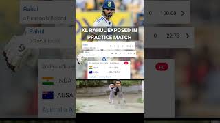 Kl rahul expose in Practice match against Aus Abgt cricket [upl. by Anne-Corinne342]