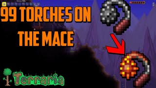 99 Torches On The Mace Terraria 14 Journeys End Playthrough WMilk [upl. by Akinod730]