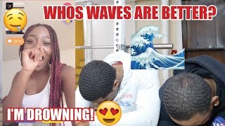 Whos Waves Are Better Coarse vs Medium Hair  Monkey App [upl. by Orrocos]