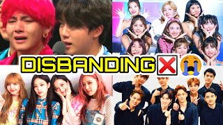 Kpop IdolsGroups Disbanding Years 😭  Disband BTS BLACKPINK AND EXO [upl. by Kentiga]