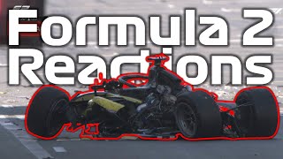 HUGE CRASH Starts F2 Race  Gabriel Bortoleto Championship Leader  F2 Azerbaijan GP Reactions [upl. by Terri]