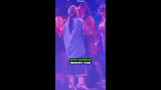 Billie Eilish shares a kiss with Quenlin Blackwell at Coachella Shorts BillieEilish Coachella [upl. by Etyak]