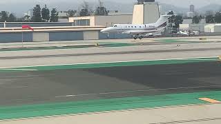 Netjets Embraer phenom 300 landing at Santa Monica airport [upl. by Haase]