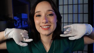 ASMR Caring Southern Doctor Exam amp Questions  Eyes Open➡️Eyes Closed  Night Nurse  Typing [upl. by Toscano]