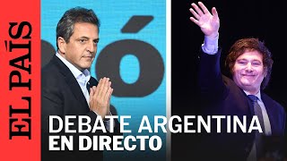 ELECCIONES 2023  Así ha sido el debate presidencial de Argentina entre MILEI y MASSA  EL PAÍS [upl. by Leinahtam184]