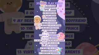 20 roleplay ideas in Toca Boca ☺️ subscribe guys 😘 [upl. by Herwick]