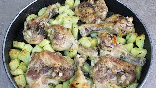 POLLO AL FORNO CON PATATE  FoodVlogger [upl. by Oisor]