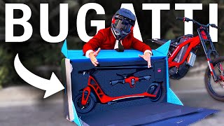 I Bought the BUGATTI Electric Scooter So You Dont Have To [upl. by Eicirtap]