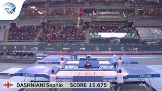 Georgia  2018 Trampoline Europeans junior womens team final [upl. by Tevis]