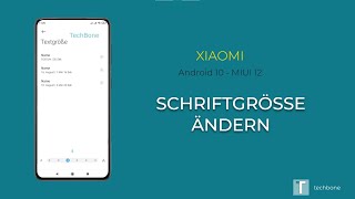 Schriftgröße ändern  Xiaomi Android 10  MIUI 12 [upl. by Coney895]