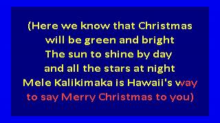 Bing Crosby and Andrews Sisters  Mele Kalikimaka Hawaiian Christmas Song karaoke [upl. by Aiker]