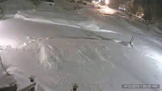 Timelapse April 19 Blizzard and Snow Melting Pierre South Dakota [upl. by Eiramllij]